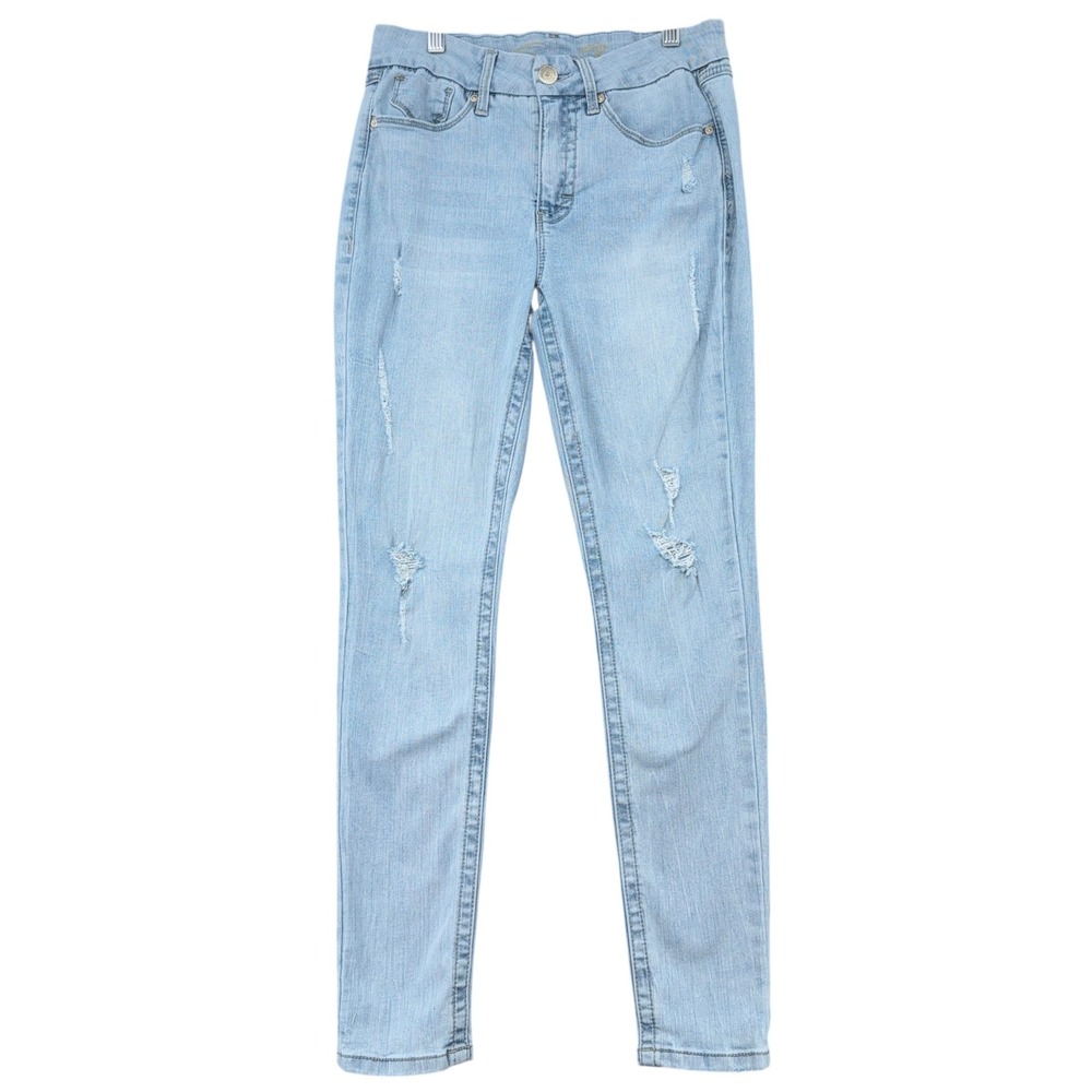 Seven7 Jeans Women's Size 8 Light Wash Distressed‎ Skinny Jeans Style MY1975DE